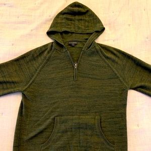 Banana republic half zip hooded sweater